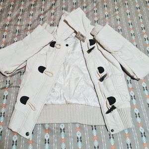 WHITE CORDUROY EXTERIOR W SILK LINING JACKET